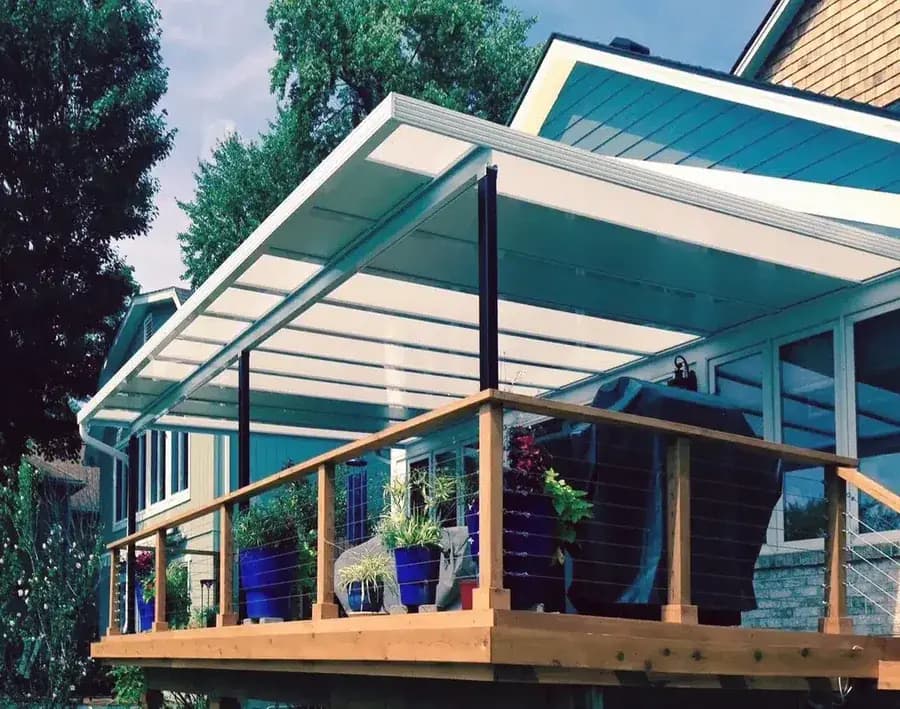 Toit hybride Sunspace, toitures de patio installé par Sher Auvents