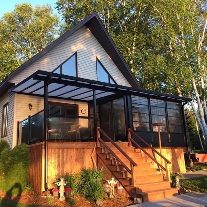 Solarium sur terrasse existante, réalisation Sher Auvents