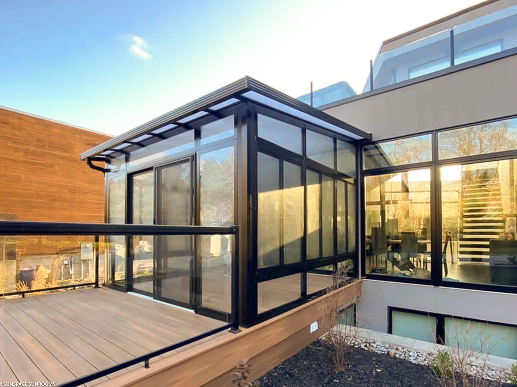 Solarium Modèle 300 Sunspace installé par Sher Auvents (3 de 4)