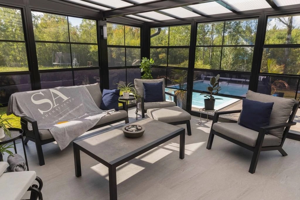 Solarium Modèle 200 Sunspace installé par Sher Auvents (5 de 5)