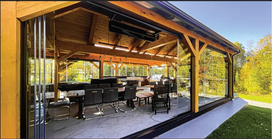 Panoramic Plus, rideaux de verre installé par Sher Auvents